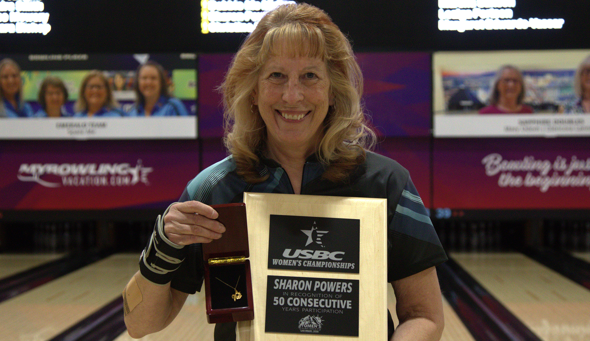 Sharon Powers celebrates 50 years at the USBC Women's Championships